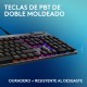 Logitech G Teclado mecánico para gaming con cable de perfil bajo G915 X, teclas de PBT