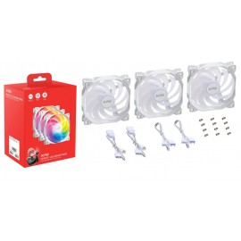 XPG VENTO 120 ARGB PWM Carcasa del ordenador Ventilador 12 cm Blanco 3 pieza(s)