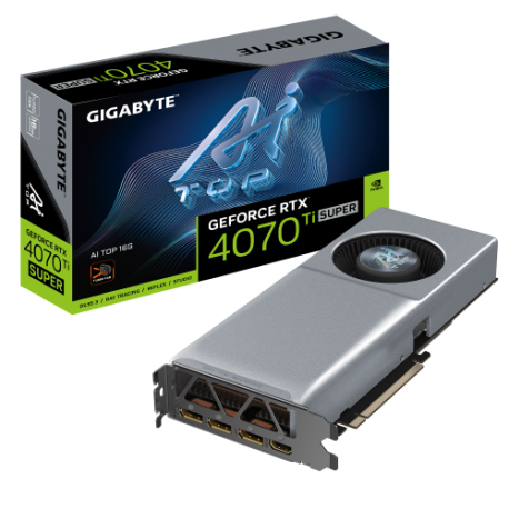 GIGABYTE GeForce RTX 4070 Ti SUPER AI TOP 16G Tarjeta Gráfica - 16GB GDDR6X