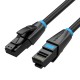 CABLE DE RED LATIGUILLO RJ45 UTP CAT6A AWG26 8 M NEGRO VENTION