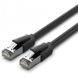 CABLE DE RED LATIGUILLO RJ45 CAT.8 SFTP AWG26 8 M NEGRO VENTION