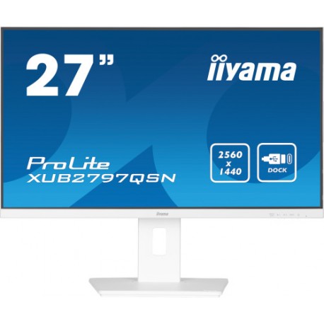 iiyama G-MASTER XUB2797QSN-W2 pantalla para PC 68,6 cm (27) 2560 x 1440 Pixeles 4K Ultra HD LED Blanco