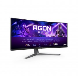 AOC AGON PRO AG346UCD 34'' 3440 x 1440 Wide Quad HD QD-OLED Negro, Gris